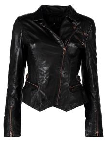 Jofama   AGNES   Leather jacket   black