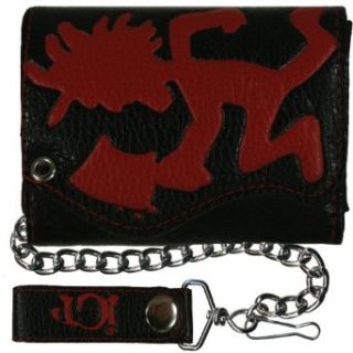 Insane Clown Posse   Large Hatchetman Leather Wallet With Chain Music Fan Apparel Accessories Clothing