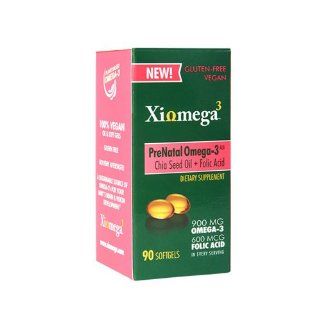 Xiomega3 Prenatal Omega3   Chia Oil   90 softgels  Bath Oils  Beauty