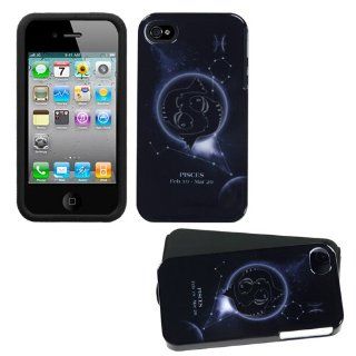 Hard Plastic Snap on Cover Fits Apple iPhone 4 4S Pisces Horoscope Collection Fusion Plus A Free LCD Screen Protector AT&T, Verizon (does NOT fit Apple iPhone or iPhone 3G/3GS or iPhone 5/5S/5C) Cell Phones & Accessories