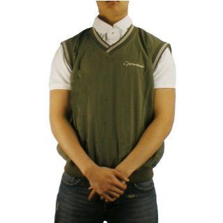 Mens Taylor Made green golf performance vest. Very high quality wind resistance vest with a v neck cutting.(SizeL   48527) Sports & Outdoors