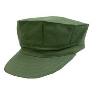 New Olive Eight Point Captain Hat, Small