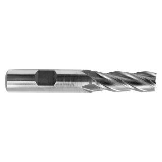 Four Flute Single End Square End End Mills (Metric Mill Sizes / Inch Size Shanks) 3.5mm Mill Dia. 3/8" Shank Dia. 7/16" LOC x 2 5/16" OAL M2