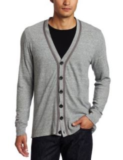 Calvin Klein Jeans Men's Textured End On End Cardigan, Grey Heather, Medium at  Mens Clothing store