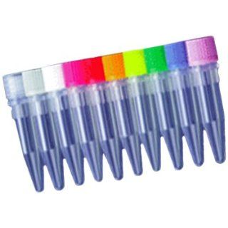 Axygen SCT 150 A Conical Bottom Screw Cap Microcentrifuge Tube With Assorted Color O Ring Caps, 1.5mL, Clear PP (1 Case 500 Tubes and Caps/Unit; 8 Units/Case) Science Lab Micro Centrifuge Tubes