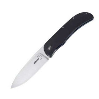 Exskelibur 1, Black G 10 Handle, Plain  Hunting Knives  Sports & Outdoors