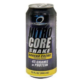 Science Foods Nitro Core Shake, Banana Creme, 12   15 fl oz (444 ml) cans Health & Personal Care