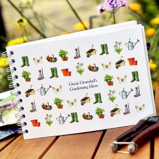 personalised gardening journal by amanda hancocks