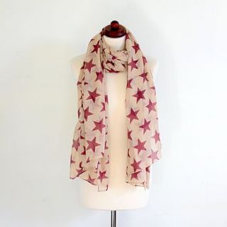 star print scarf by house interiors & gifts