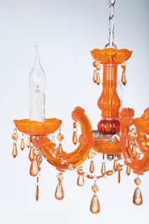 orange baroque style chandelier by i love retro