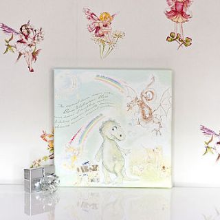 sweet dreams childrens name canvas by the poetry studio