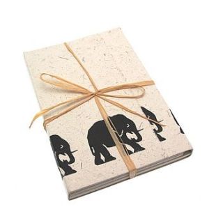 fair trade elephant dung stationery set by paper high