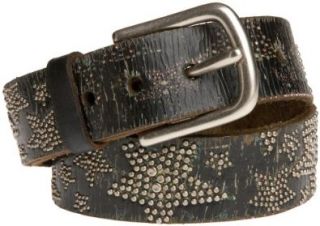 Leather Island Men's Everybody is a Star Nailhead Belt,Black,32 Shoes
