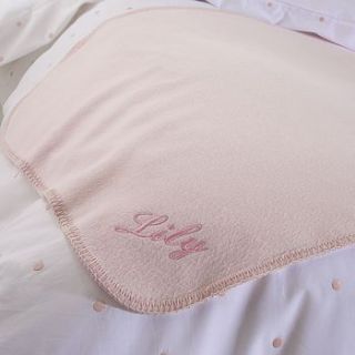 personalised blanket organic cotton fleece by the fine cotton company