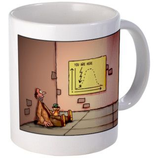 Bell Curve cartoon mug by chasetoons