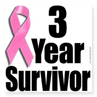 3 Year Survivor D1 Square Sticker by Admin_CP1641988