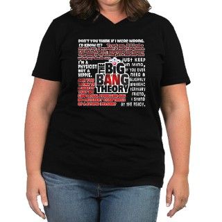 Big Bang Theory Quotes Womens Plus Size V Neck Da by stargazerdesign