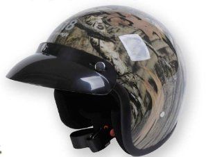 Eight One Eight Open Face Motorcycle Helmet Mossy Oak  General Sporting Equipment  Sports & Outdoors