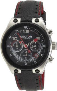 Sector Men's R3271177025 SK Eight Collection Chronograph Black Lorica Watch Watches