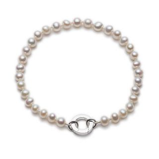 pearl charm bracelet by button & co.