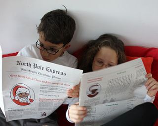 north pole express   christmas newspaper by león+coco