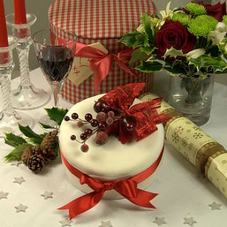 red berry christmas cake by original hat box cake co