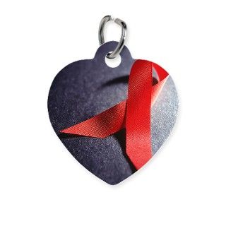 AIDS awareness red ribbon Pet Tag by ADMIN_CP_GETTY35497297