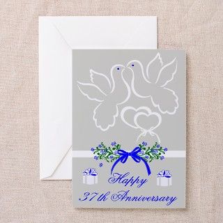 37th Wedding Anniversary Greeting Card by Laurie77