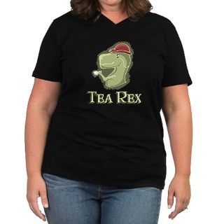 Tea Rex Plus Size T Shirt by randomyness
