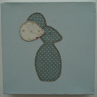 hand stitched mouse canvas by green goose designs