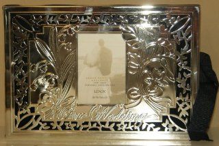 Lenox Our Wedding 4 x 6 Photo Album Silver Plated Holds 80 Pictures  