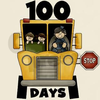 School Bus 100 Days T Shirt by peacockcards