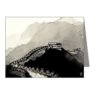 Great Wall of China, Note Cards (Pk of 10) by emwfinearts