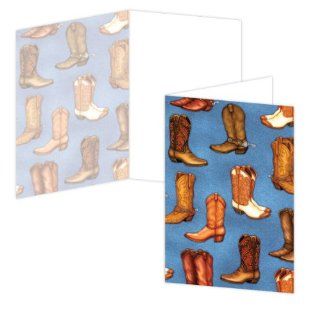 ECOeverywhere Boots Boxed Card Set, 12 Cards and Envelopes, 4 x 6 Inches, Multicolored (bc12363)  Blank Postcards 