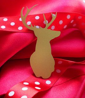 christmas stag head decoration by danielle alder designs and accessories