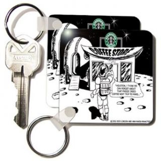 Starbucks Is Everywhere   Set Of 2 Key Chains Clothing