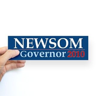 Newsom for Governor Bumper Bumper Sticker by 12politicaltees