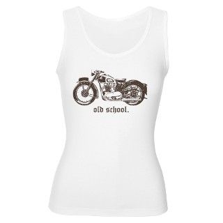 OLD SCHOOL TRIUMPH 500 Womens Tank Top by vintagetriumphs