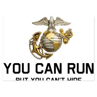 USMC You Can Run Invitations by getyergoat