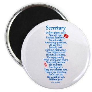 Secretary Thank You Magnet by nikiclix