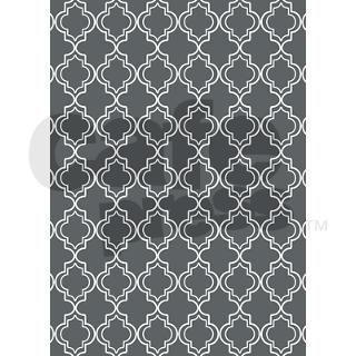 Gray Moroccan Quatrefoil 84 Curtains by HHTrendyHome