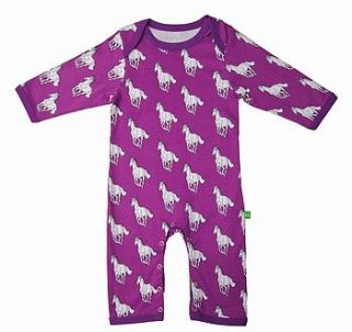 organic coco the horse print playsuit by ava and luc