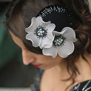 josephine vintage inspired flower fascinator by shim sham