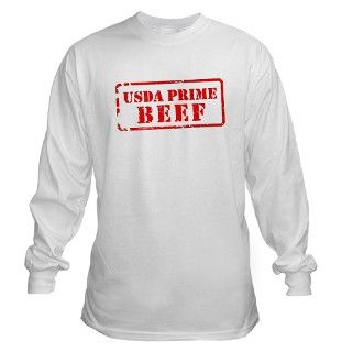 USDA Prime Beef Long Sleeve T Shirt by shagtees