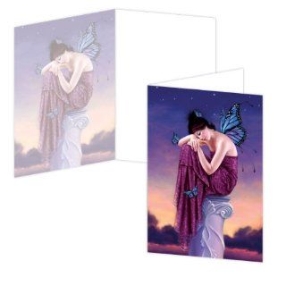 ECOeverywhere Sunset Boxed Card Set, 12 Cards and Envelopes, 4 x 6 Inches, Multicolored (bc12181)  Blank Postcards 