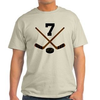 Hockey Player Number 7 T Shirt by milestoneshockey