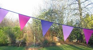 "my choice"  coloured fabric bunting by zigzag bunting
