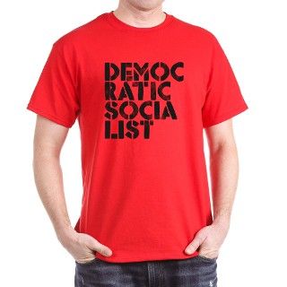 Democratic Socialist Stencil T Shirt by DeathandTaxes