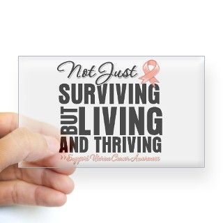 Thriving   Uterine Cancer Decal by shirts4cancer