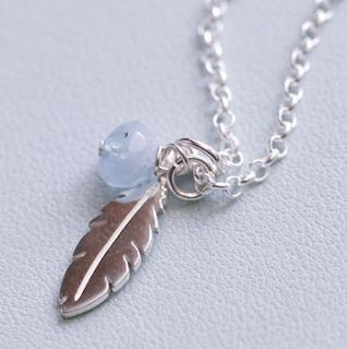 sterling silver feather necklace by hurley burley